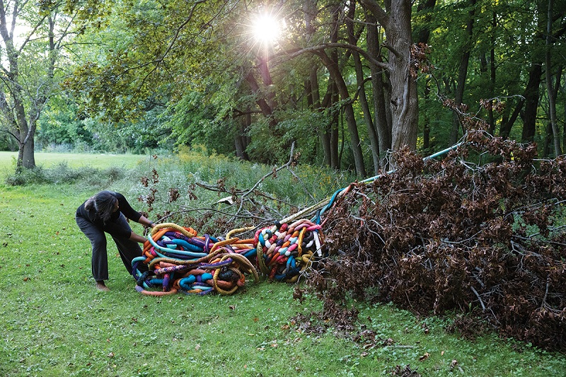 Nirmal Raja, Entangled / The Weight of Our Past, 2022. Photo by Lois Bielefeld