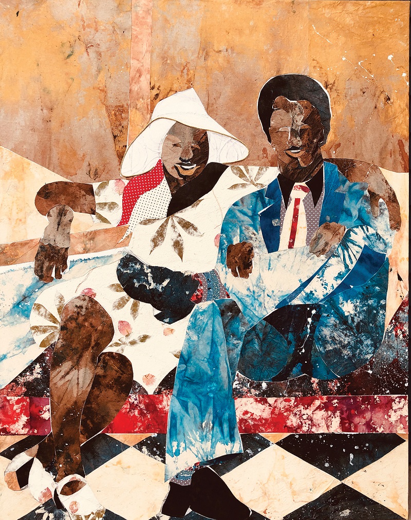 Jerry Butler, Descendants of the Disenfranchised. Acrylic stained canvas on canvas. 