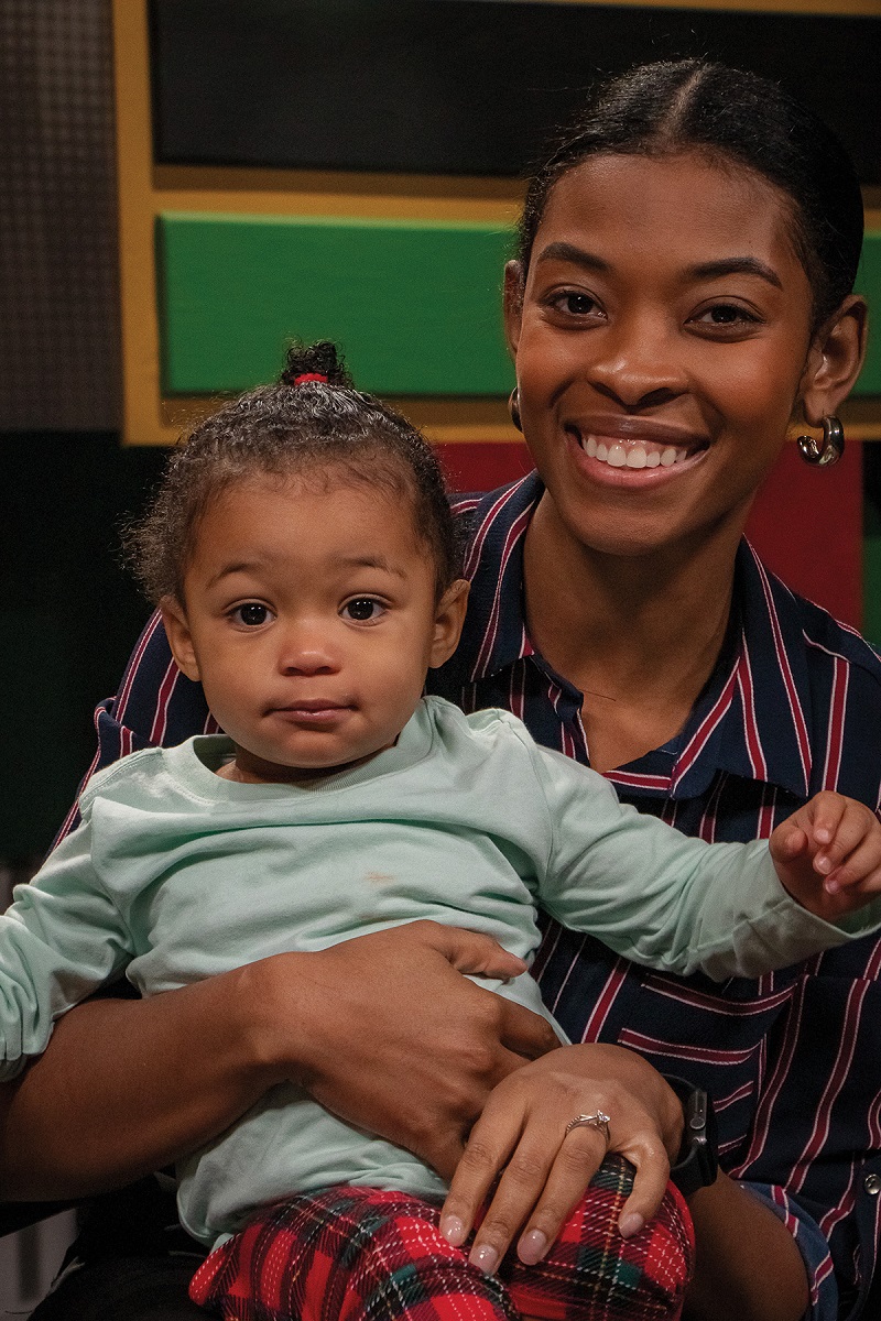 Milwaukee PBS Multimedia Producer/Journalist Alexandria Mack with her daughter, Gia. Photo by TJ Lambert/Stages Photography