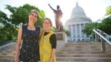 Brenda Baker (left) and Bird Ross, founders of the Women Artists Forward Fund. Beth Skogen Photography