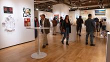 A snapshot of the opening reception for Chicano Power at the MARN ART + CUTURE HUB in the Historic Third Ward in Milwaukee. Pictured works by: Alexia Jaso, Mi Salgado, Jovanny Hernandez Caballero, Rodrigo Santamaría, Amanda Kuehne, Angela Kingsawan, Sabrina Lombardo, Thomas Romero, Dulce Rosas Bucio. Media courtesy of the Milwaukee Artist Resource Network