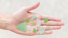 Examples of beach glass.