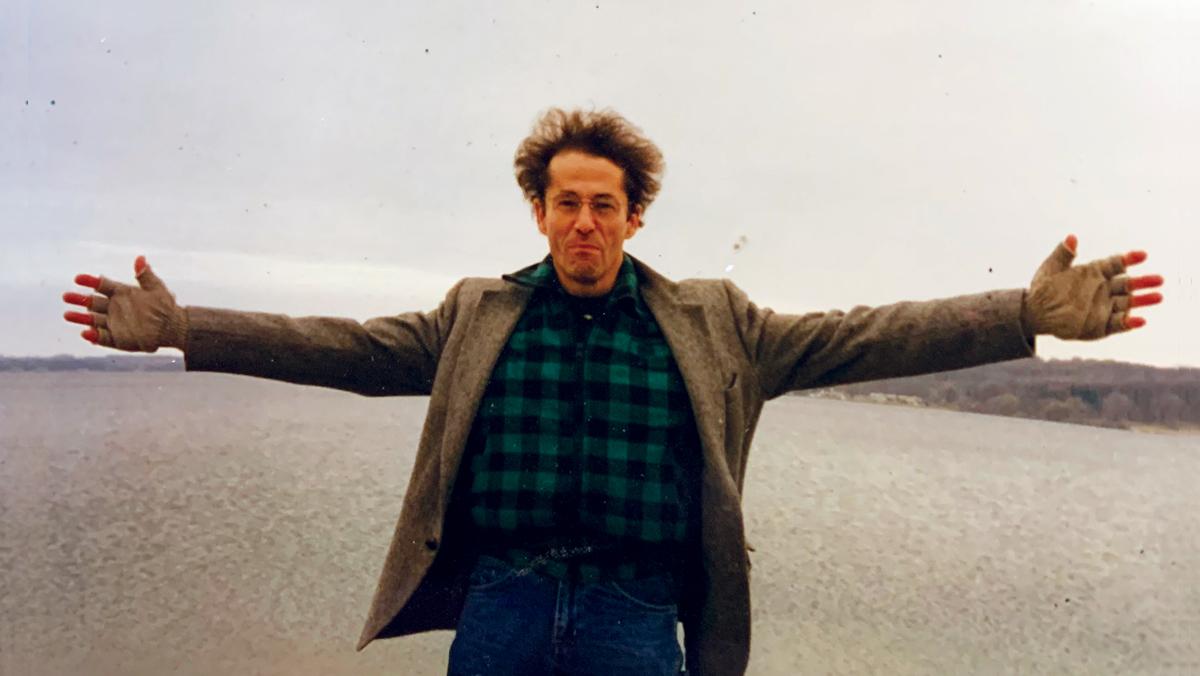 A 1995 photo of the artist Arthur Kdav in Lake Geneva, Illinois. Photo by Heather Swan.