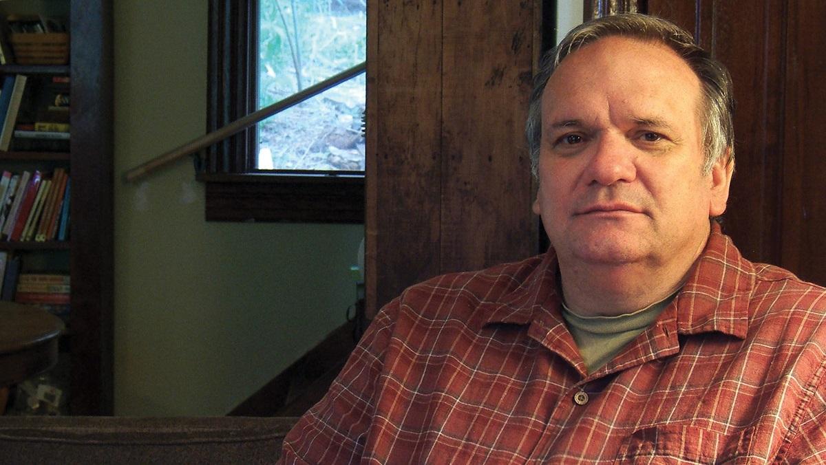 David Rhodes at home, 2009. Photo by Lewis Koch