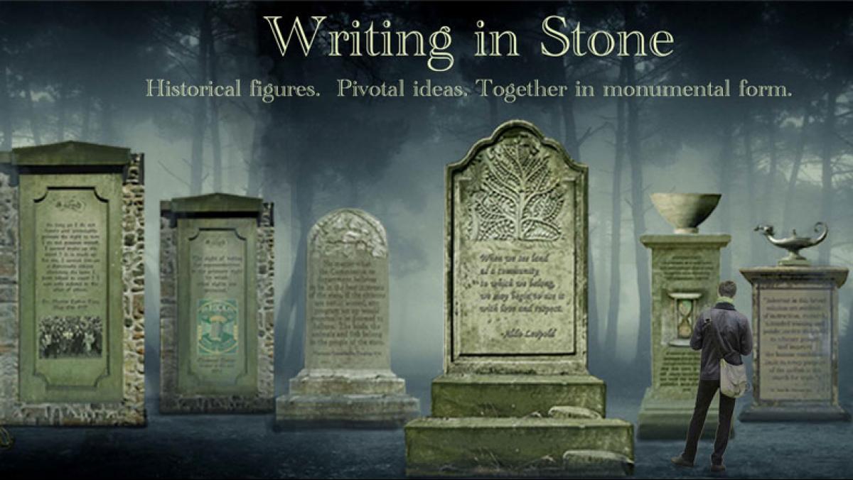 Writing in Stone at the James Watrous Gallery