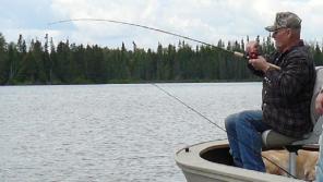 Earnest at Snowbank Lake.