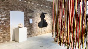 Photo of installation in Garver Gallery space