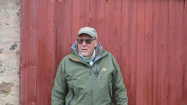 Doug Duren at his land in the Driftless Region