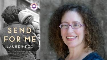 Photo of Lauren Fox and her book, SEND FOR ME